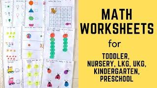 Daily Practice Math Worksheets for Toddler, Nursery, LKG, UKG, Kindergarten, Preschool | #2