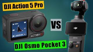 DJI Action 5 Pro vs DJI Pocket 3 2024