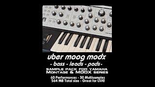 Uber Moog MODX Layers & MIX Performances Yamaha Montage Synthesizer Sample Pack