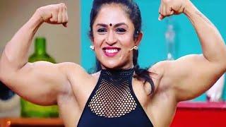 INDIAN FEMALE BODYBUILDER | MAMATHA | IFBB PRO FBB | WOMAN WITH HUGE BICEPS