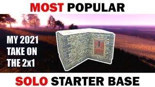 RUST Solo Starter Base Guide - How to Build a Simple 2x1 in 2021