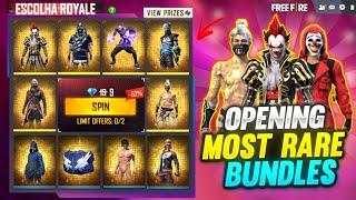 OPENING MOST RARE BUNDLES IN FREE FIRE GOT ALL ITEM IN FADED WHEEL AND HACKER STORE GARENA FREE FIRE