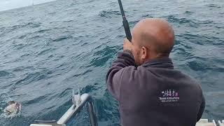 Deep sea fishing action