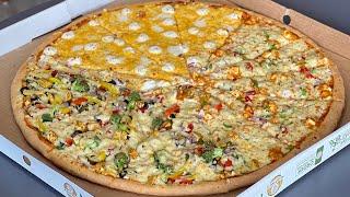 24 inch Monster pizza || 9 cheese, veg. avengers, punjab tadka pizza || martinoz pizza || surat food