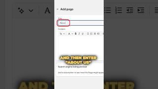 How to create an “About Us” page on Shopify