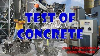 TEST OF CONCRETE | Slump and Compression | Civil Engineering & Construction