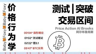 第9期 价格行为学|测试|突破|交易区间|比特币|Price Action Al Brooks|BTC