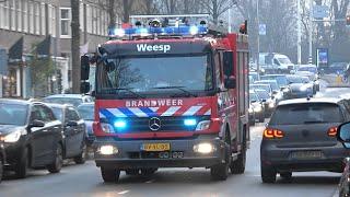 [GRIP 1] Prio 1 veel brandweer met spoed onderweg naar zeer grote brand in Amsterdam