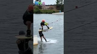 Epic Kids Wakeboarding Jump... or FAIL? Can Wilder make it???