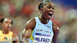 How Julien Alfred shocked Sha'Carri Richardson and made Saint Lucian Olympic history | NBC Sports