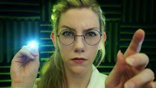 Behind Glass Examination  ASMR Scientist Roleplay for Sleep, Light Triggers, Typing Triggers