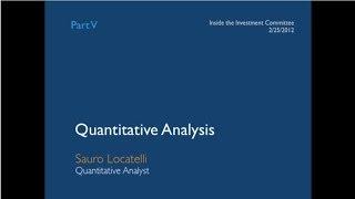 Introduction to Quantitative Analysis