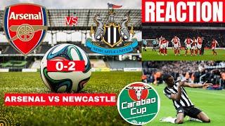 Arsenal vs Newcastle 0-2 Live Carabao Cup EFL Semi Final Football Match Score Highlights Gunners