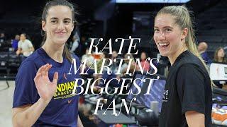 Caitlin Clark being Kate Martin's biggest fan for almost 6 minutes...