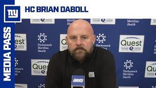 Coach Brian Daboll Reviews Giants vs. Falcons | New York Giants