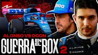 GUERRA EN EL BOX: FERNANDO ALONSO VS ESTEBAN OCON | PARTE 2