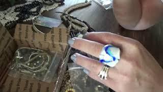 ВИНТАЖНАЯ бижутерия. Купила ЛОТ, приглашаю открыть посылку.