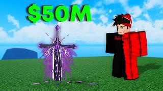 Blox Fruits, $1 Vs $50,000,000 Sword!