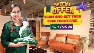 ನೀವು ಲಕ್ಕಿ ಆದರೆ Free Furniture ನಿಮ್ಮದಾಗಿಸಿಕೊಳ್ಳಿ Homvogue Furniture Monsoon Sale | Mr and Mrs Kamath