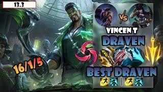 ENG SUB【Vincent Draven】S12 CN Best Draven Vs Caitlyn  | 16 Kills