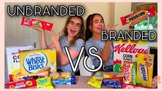 BRANDED VS UNBRANDED FOOD CHALLENGE - ALDI EDITION *VS BFF* Are copycat brands good value for money?