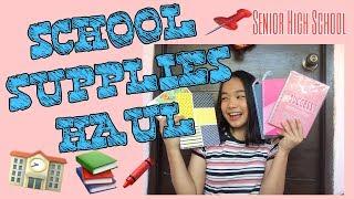 School Supplies Haul | (under 500php)| #SeniorHighSchool