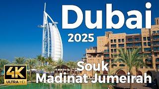 Souk Madinat Jumeirah 2025, Dubai Walking Tour (4k Ultra HD 60 fps) - With Captions