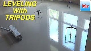 How to Leveling Plywood Subfloor With Screed Leveling Tripods MrYoucandoityourself