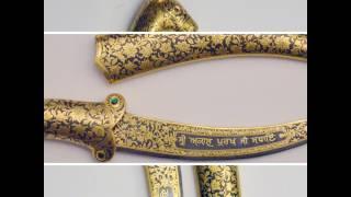 Koftgari art sri sahib (dagger) horse face handle