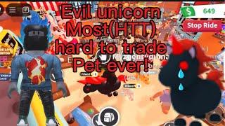 Trading evil unicorn in adopt me what’s it really worth vs what you get offered