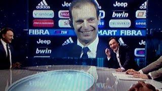 Juventus Fiorentina 3 1 - Allegri a Sky se la ride con Caressa e company