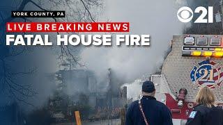 LIVE | Scene of Fatal House Fire in York County