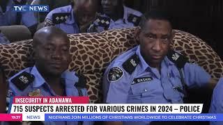 715 Suspects Arrested For Various Crimes In 2024 In Adamawa - Police