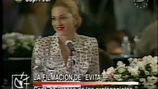 madonna interview Evita Press Conference Argentina in 1996 02 06