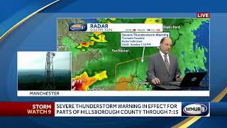 ️ LIVE: Tornado Warning issued for parts of New Hampshire