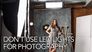 Why you shouldn’t use continuous LED lights for some types of portrait photography