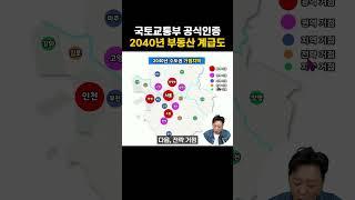 부동산의 운명은 정해져있다? 국토교통부 인증 2040년 수도권 부동산 계급도