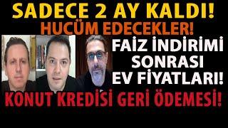 SADECE 2 AY KALDI! HUCÜM EDECEKLER! FAİZ İNDİRİMİ SONRASI EV FİYATLARI! KONUT KREDİSİ GERİ ÖDEMESİ!