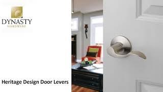 Dynasty Hardware Heritage Door Levers Satin Nickel