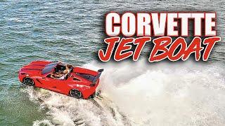 Driving floating Corvette Jet Boat around Clearwater Florida (JetCar USA)