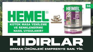 Wood Oil 2C Renkli Ahşap Mobilya Boyama Uygulaması