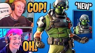 Streamers React to *NEW* Tech Ops Skin & Coaxial Copter Glider! - Fortnite Best Moments