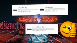 How to Merge 2 Drives to make 1 drive