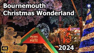 Bournemouth Christmas Tree Wonderland & Market | 2024 | 4K