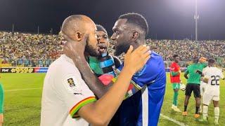 GHANA 4 CENTRAL AFRICAN 3 - Watch After Fight & Black Stars Pitch Side Celebrations 