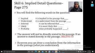 Reading Skill 6 - Implied Details