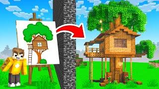 CHEATING In A Minecraft TREE HOUSE Build Battle!