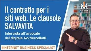 Max Valle e l' Avvocato del digitale in "le clausole salvavita di un contratto per siti web"