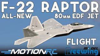 ALL NEW!! Freewing F-22 Raptor 80mm EDF Jet with Gyro | Motion RC