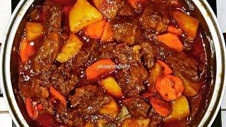 HOW TO COOK BEEF MECHADO | PAANO MAGLUTO NG MECHADONG BAKA